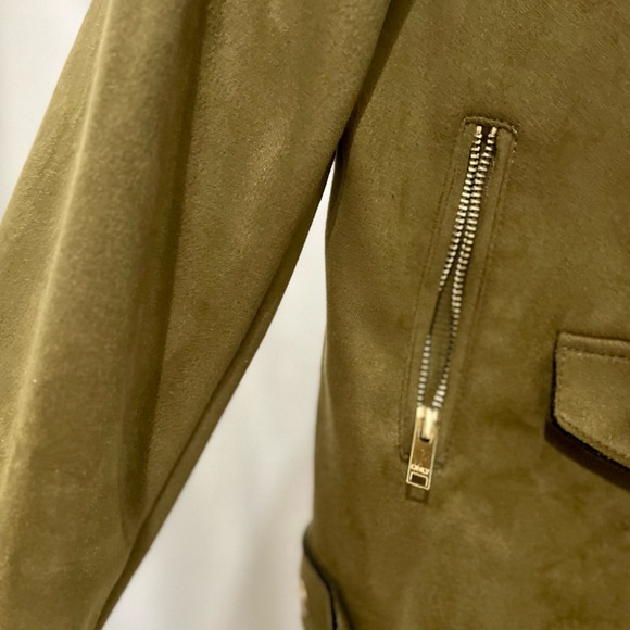 ONLY brand faux suede biker jacket SMALL - Picture 4 of 4